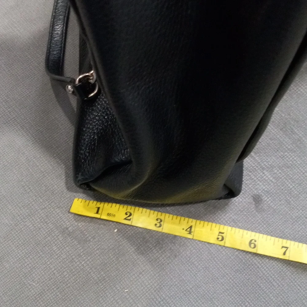 Kate Spade NY Emerson Pebbped Black Leather W/ Gold Chain Shoulder Bag